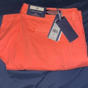 Vineyards vines men’s NWT SZ 36 shorts papaya passion color